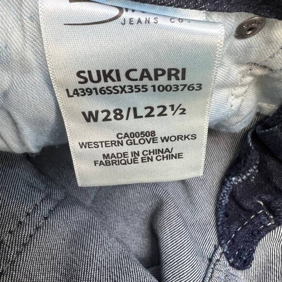 NWT Silver Jeans Co. Suki Capri Women's Jean Capri Size W28 L22.5 Mid Rise - Picture 11 of 16